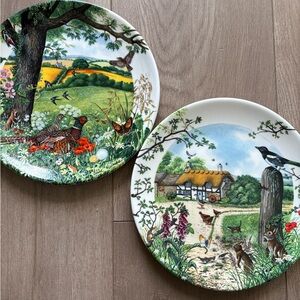Vintage Wedgwood “Meadows and Wheatfields”, “The Farm Cottage” made in England